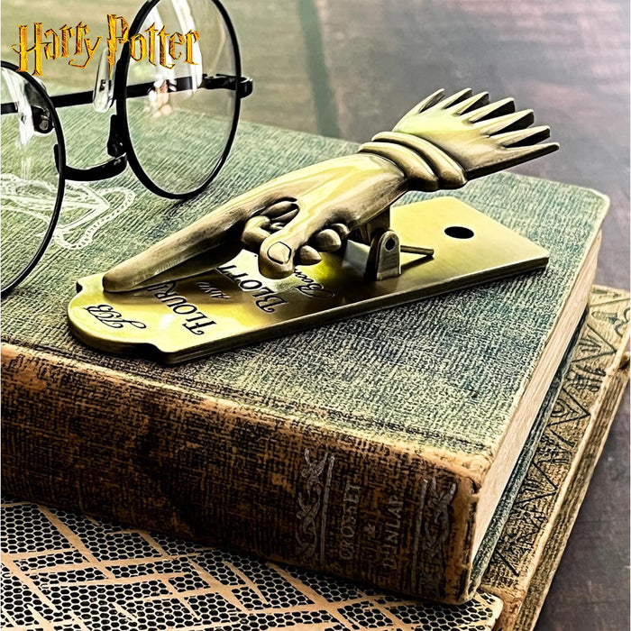 Harry Potter Flourish & Blotts Metal Hand Book Clip
