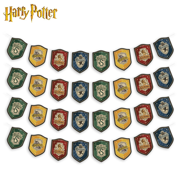 Harry Potter - Hogwarts House Pride Hanging Cardstock Banners | 32 Pieces