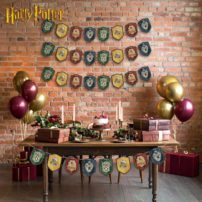 Harry Potter - Hogwarts House Pride Hanging Cardstock Banners | 32 Pieces