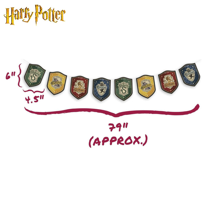 Harry Potter - Hogwarts House Pride Hanging Cardstock Banners | 32 Pieces