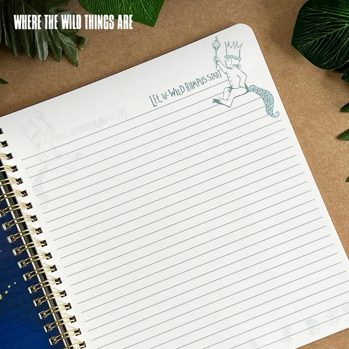 Where The Wild Things Are 8 x 7 Inch 6-Tabbed Spiral Journal | 144 Pages