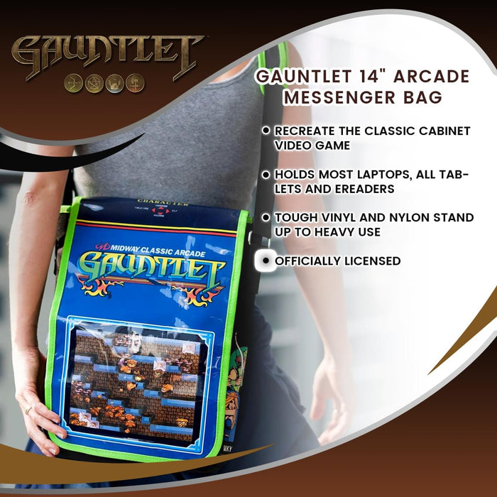 Gauntlet - 14" Arcade Messenger Bag
