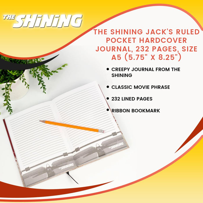 The Shining - Jack's Ruled Pocket Hardcover Journal, 232 Pages, Size A5 (5.75" x 8.25")