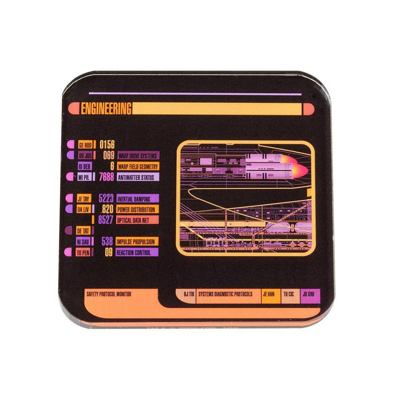 Star Trek LCARS Drink Coasters, Set of 2