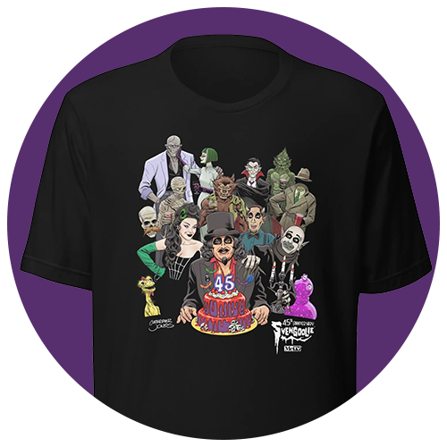 "Svengoolie® 45th Anniversary" design by Christopher Jones