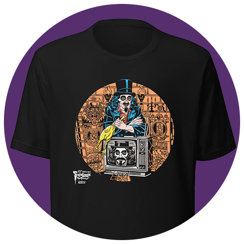 "Svengoolie® 45th Anniversary" design by Mitch O'Connell