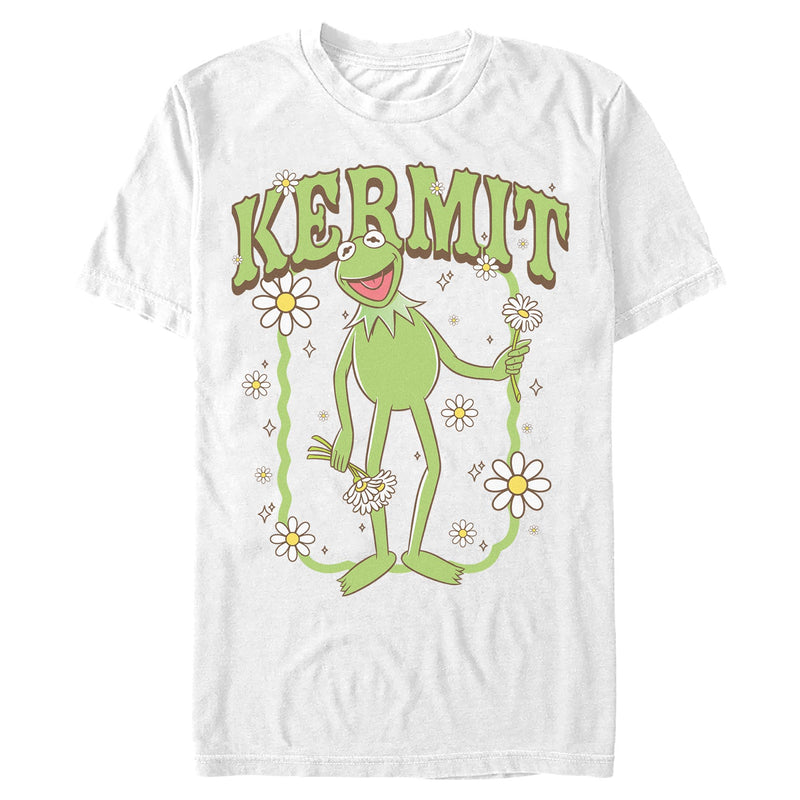 T-Shirt featuring design named The Muppets - Kermit Luck and Flowers