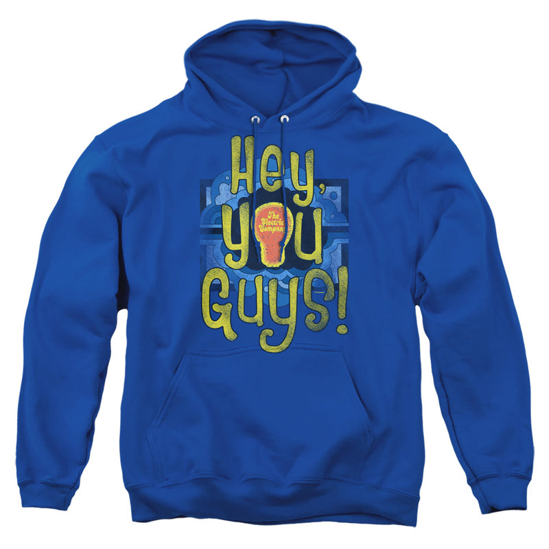 Hoodie featuring design named The Electric Company - Hey You Guys