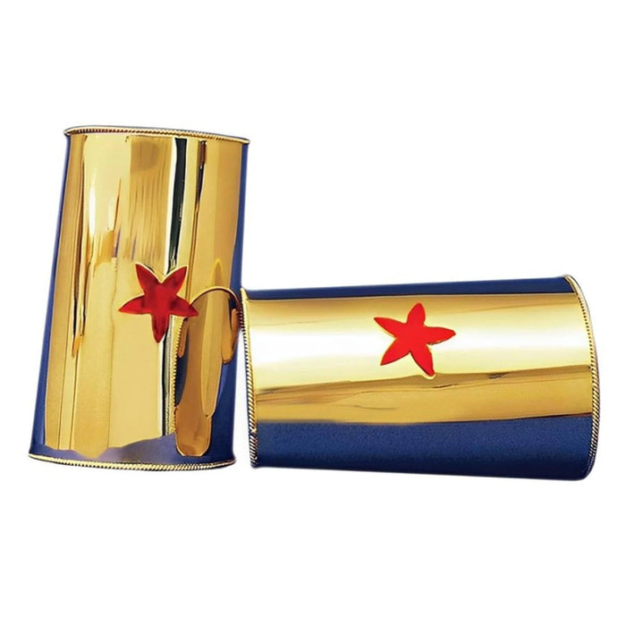 Wonder Gold Cuff Red Star Costume Jewelry Adult