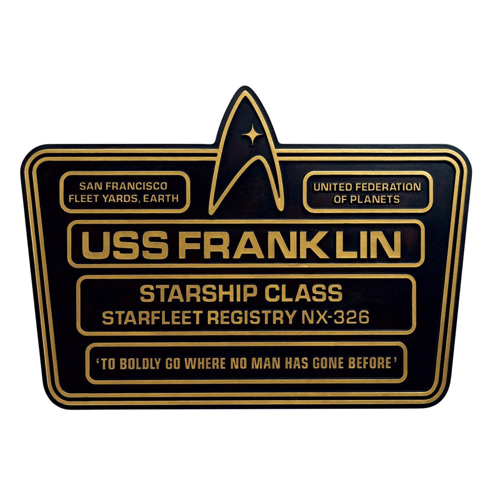 Eaglemoss Star Trek USS Franklin NX-326 Dedication Plaque — MeTV Mall
