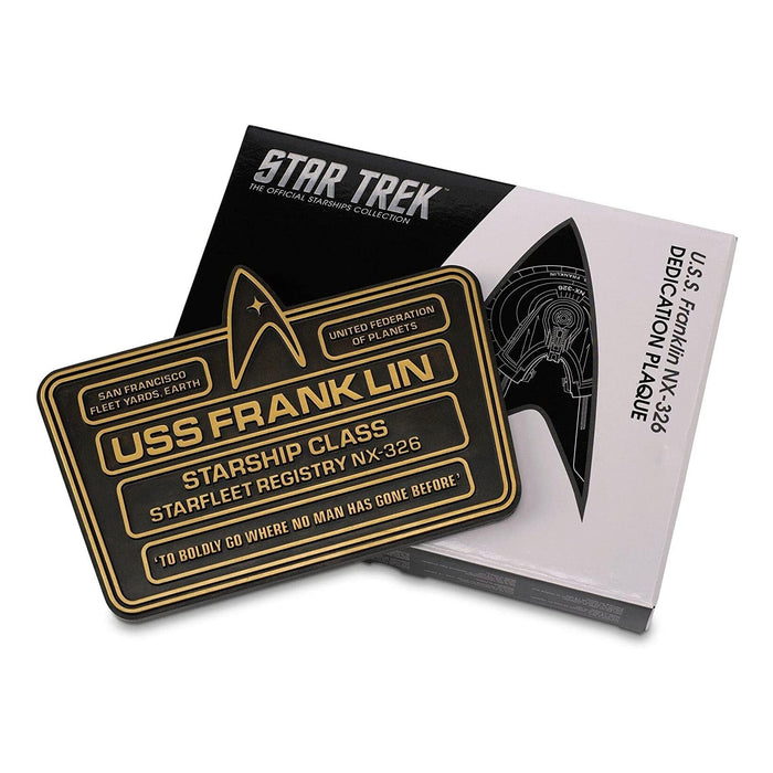 Eaglemoss Star Trek USS Franklin NX-326 Dedication Plaque