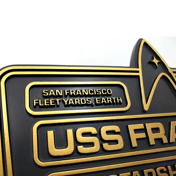 Eaglemoss Star Trek USS Franklin NX-326 Dedication Plaque