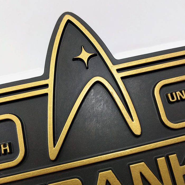 Eaglemoss Star Trek USS Franklin NX-326 Dedication Plaque