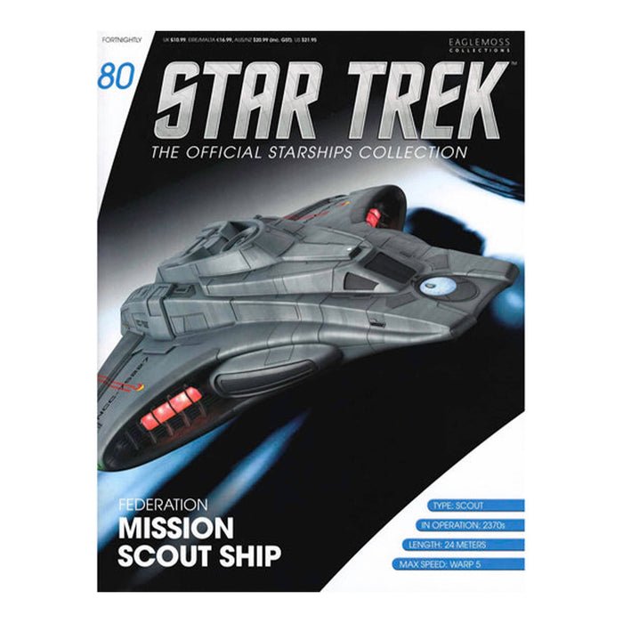 Eaglemoss Star Trek Starship Replica | Federation Mission Scout Ship #80