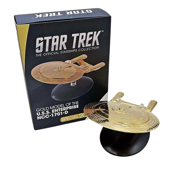 Eaglemoss Star Trek StarShip Replica | 18K Gold USS Enterprise NCC-1701-D