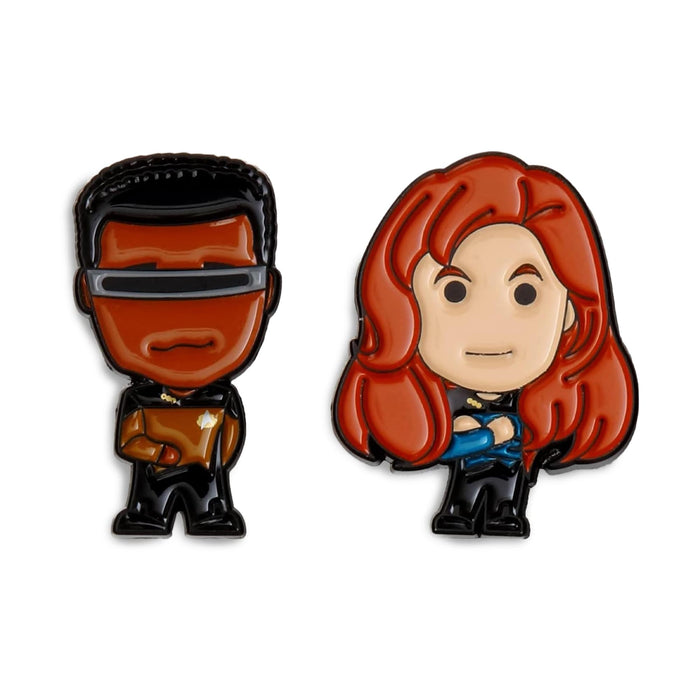 Star Trek The Next Generation Chibi Characters 7 Piece Pin Badge Set