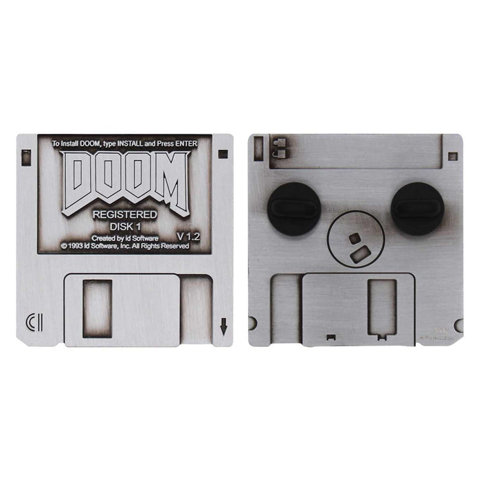 Doom - Floppy Disk Pin Badge Replica