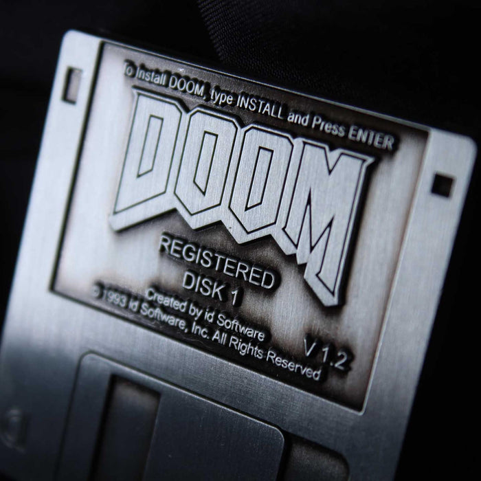 Doom - Floppy Disk Pin Badge Replica