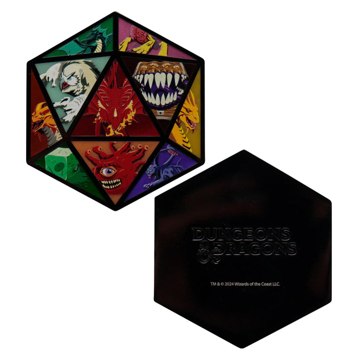 Dungeons & Dragons D20 Die Metal Medallion
