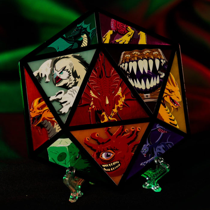 Dungeons & Dragons D20 Die Metal Medallion