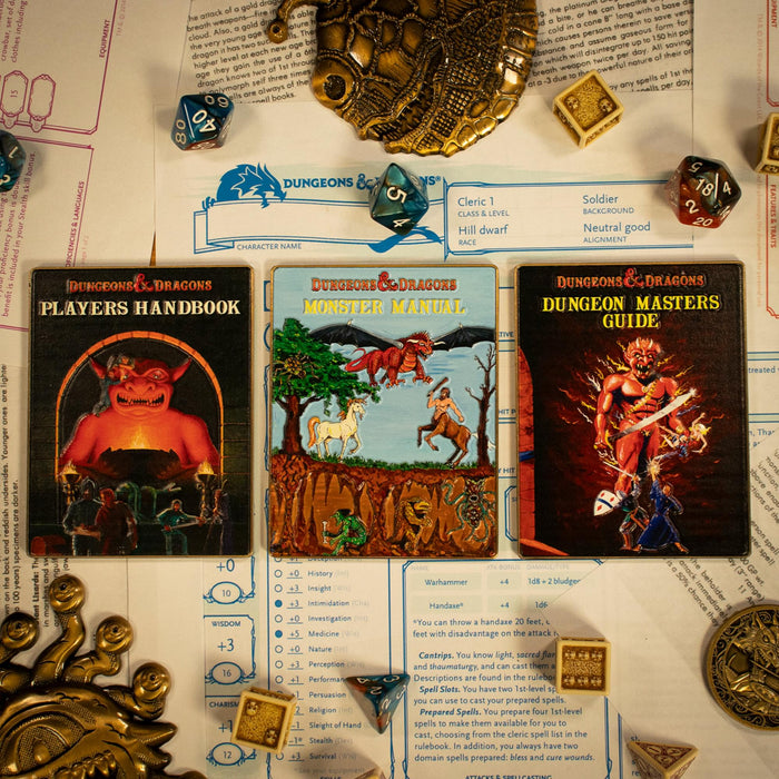 Dungeons & Dragons - 50th Anniversary 1st Edition Book Cover Ingot Set