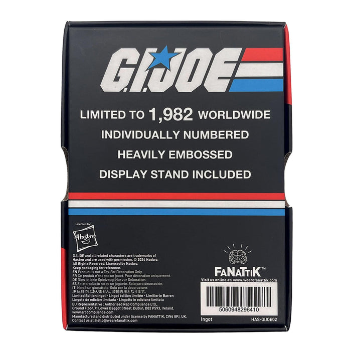 G.I. Joe: A Real American Hero #1 Limited Edition Ingot