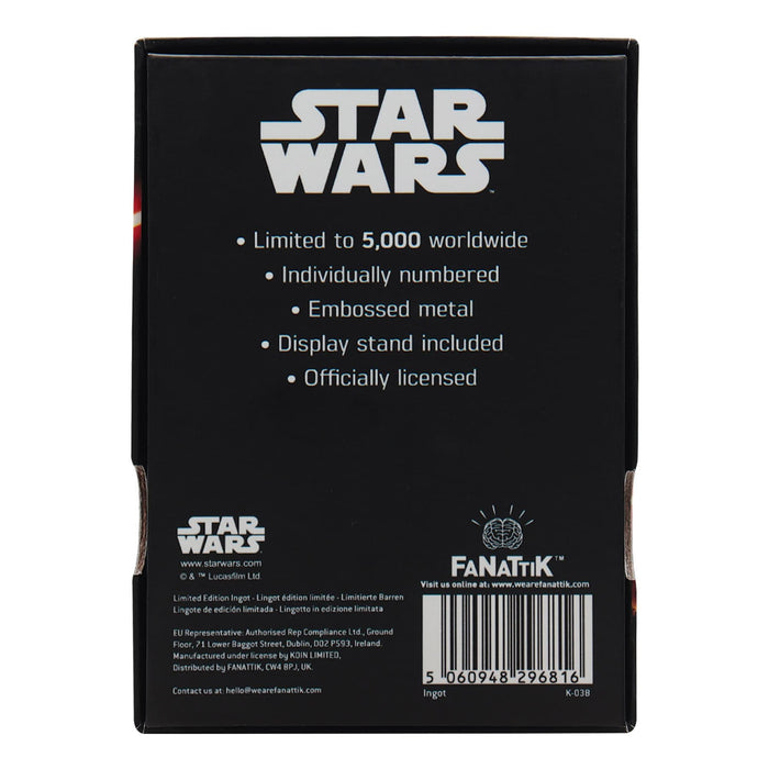 Star Wars: The Empire Strikes Back - Luke and Vader Limited Edition Metal Ingot