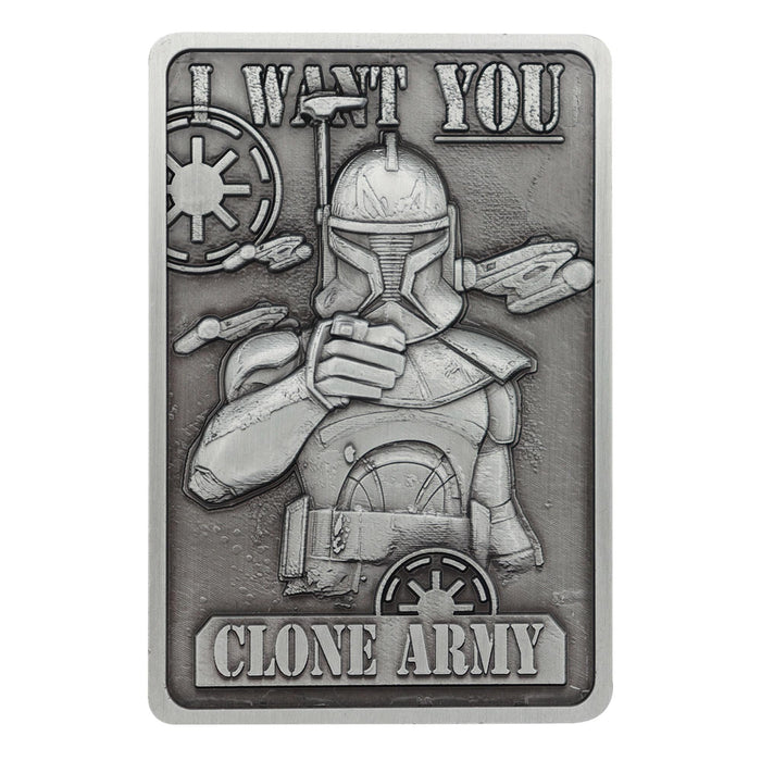 Star Wars: The Clone Wars - Captain Rex Limited Edition Embossed Metal Ingot