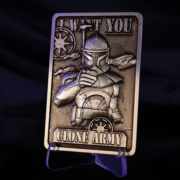 Star Wars: The Clone Wars - Captain Rex Limited Edition Embossed Metal Ingot