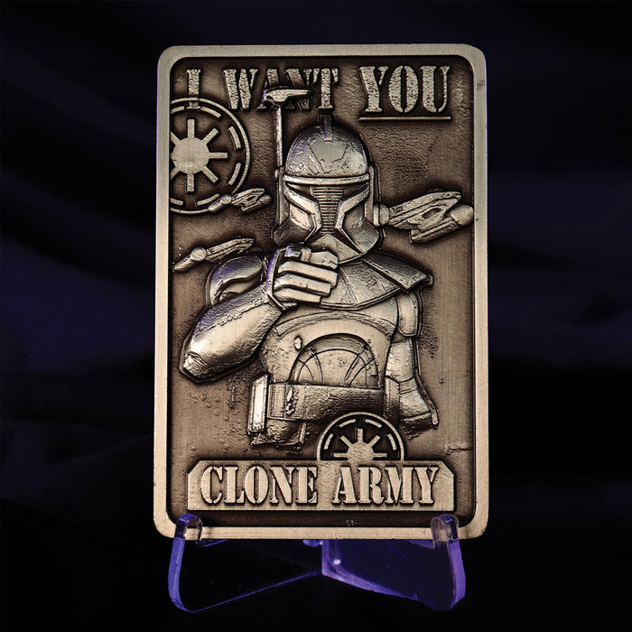 Star Wars: The Clone Wars - Captain Rex Limited Edition Embossed Metal Ingot