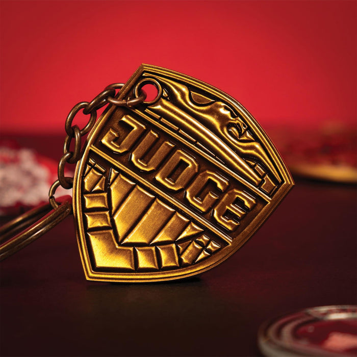 2000 AD Judge Dredd Badge Limited Edition Metal Keychain