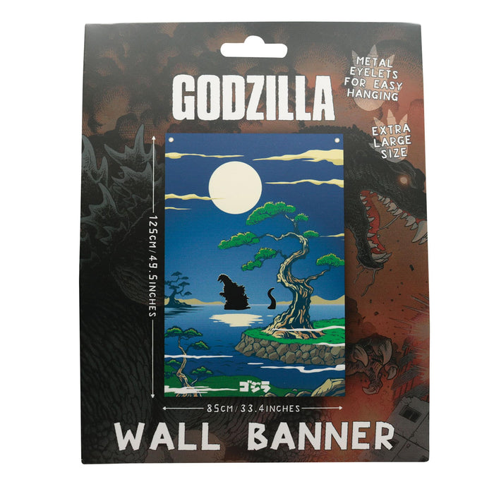 Godzilla - Japanese Fabric Wall Banner | 33.5 x 49.5 inches