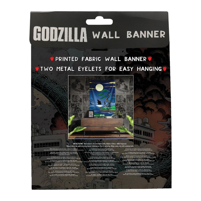 Godzilla - Japanese Fabric Wall Banner | 33.5 x 49.5 inches