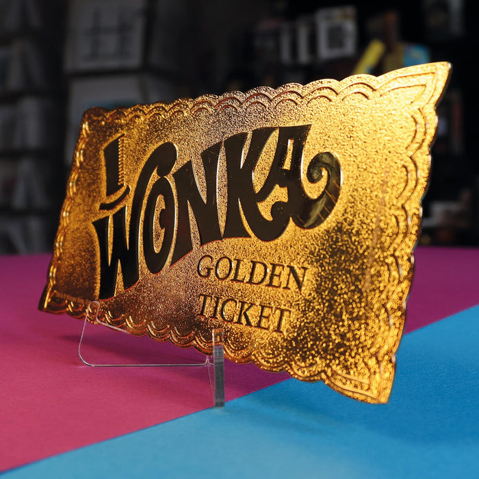 Willy Wonka Full-Sized Golden Ticket Replica | Collector's Edition