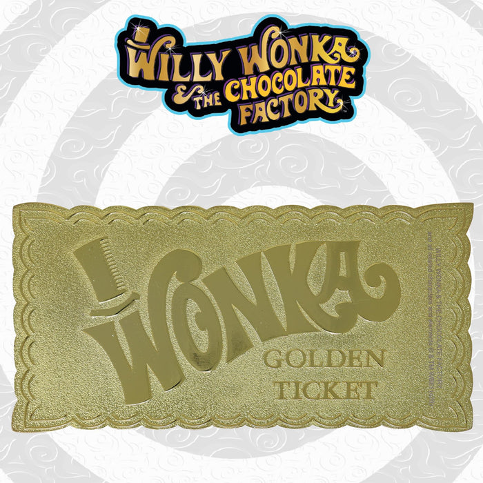 Willy Wonka Full-Sized Golden Ticket Replica | Collector's Edition