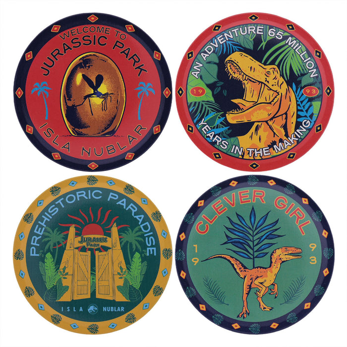 Jurassic Park - 4-Piece Metal Coaster Set