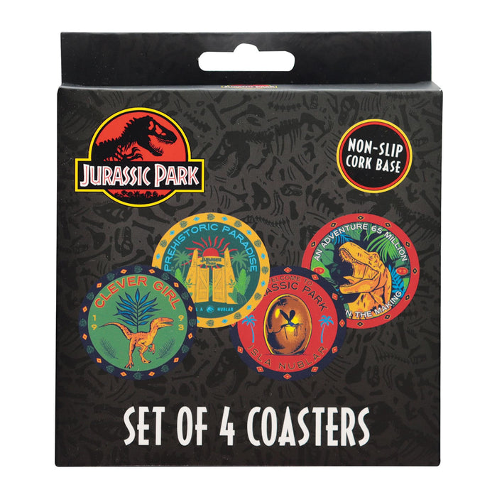 Jurassic Park - 4-Piece Metal Coaster Set