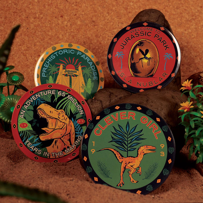 Jurassic Park - 4-Piece Metal Coaster Set