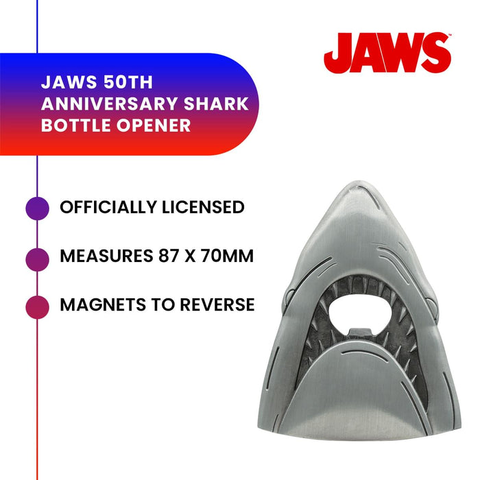 Jaws 50th Anniversary Shark Magnetic Metal Bottle Opener