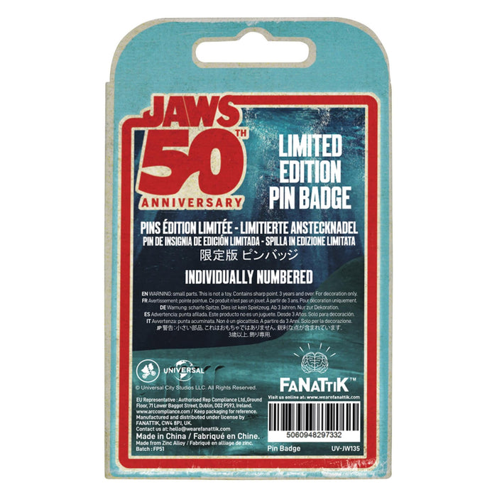 Jaws - 50th Anniversary Ship in Bottle Limited Edition Enamel Pin