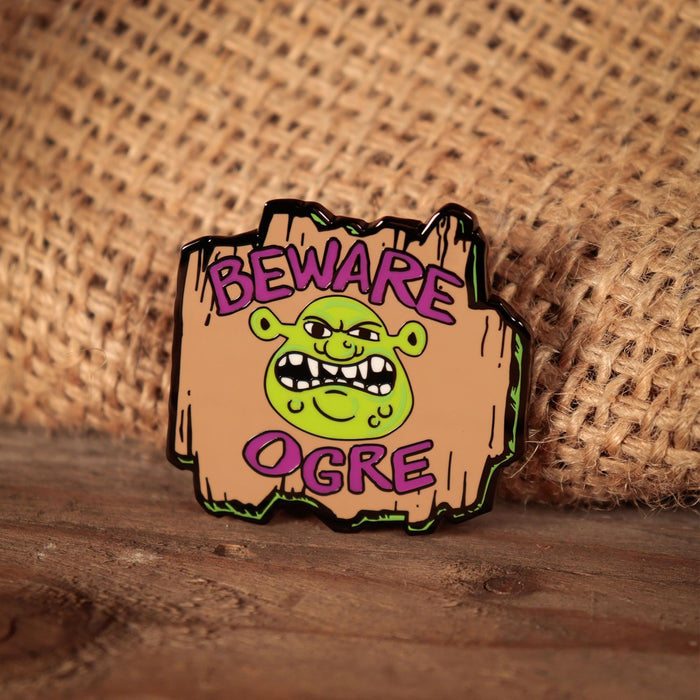 Shrek - "Beware Ogre" Limited Edition Enamel Pin