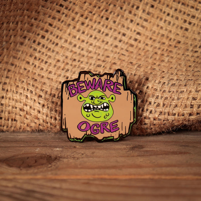 Shrek - "Beware Ogre" Limited Edition Enamel Pin