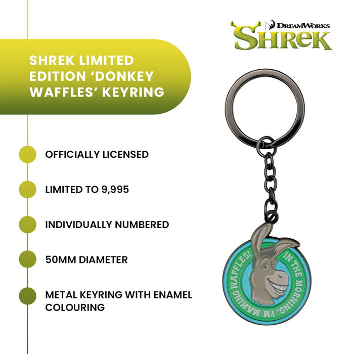 Shrek - "Donkey Waffles" Limited Edition Enamel Metal Keychain