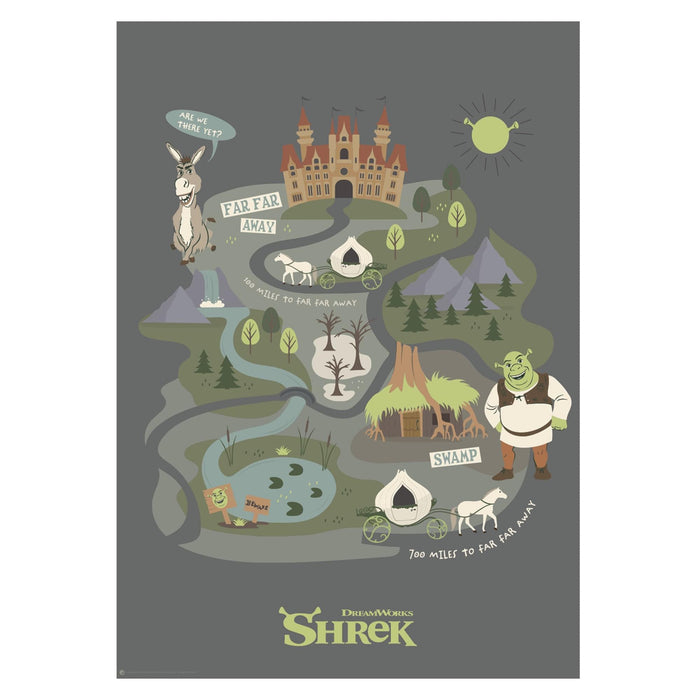 Shrek - "Journey to Far Far Away" A3 Art Print | 11.5 x 16.5 Inches