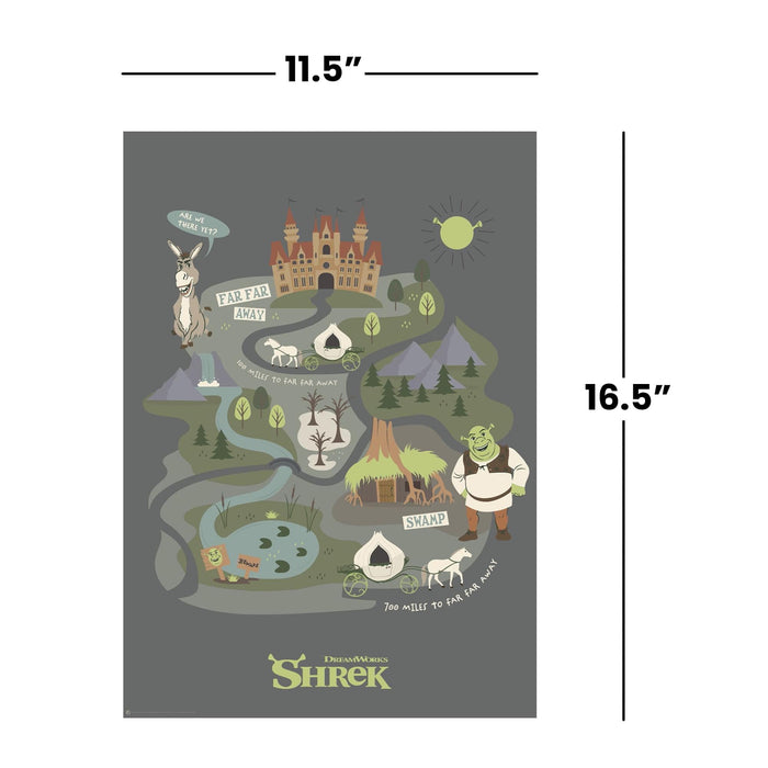 Shrek - "Journey to Far Far Away" A3 Art Print | 11.5 x 16.5 Inches