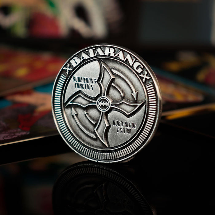 DC Comics Batman Caped Crusader Batarang Embossed Collectible Coin