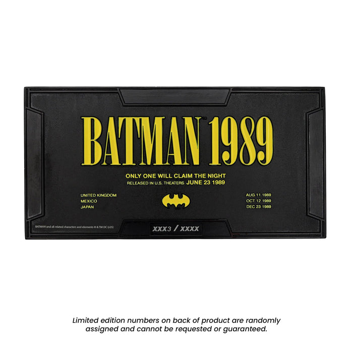 DC Comics Batman Batmobile 1989 Limited Edition Metal Ingot