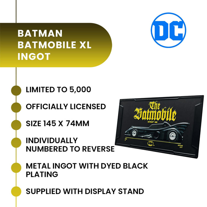 DC Comics Batman Batmobile 1989 Limited Edition Metal Ingot
