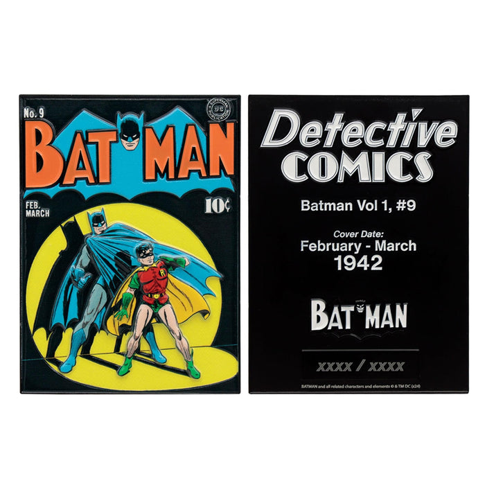DC Comics Batman Detective Comics #9 Limited Edition Embossed Metal Ingot