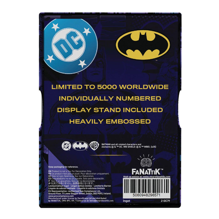 DC Comics Batman Detective Comics #9 Limited Edition Embossed Metal Ingot